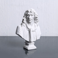 Sculpture Nordique Simple en Résine Tête de David Vénus Décoration Moderne Art Légèrement Luxueux Ornements Artistiques