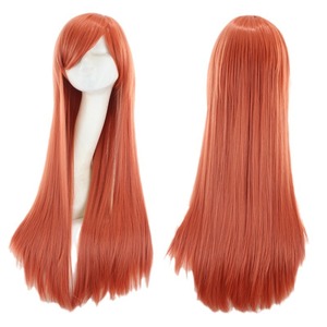 Perruque de cosplay longue de 70 cm, lisse et soyeuse, pour femmes, pour les fêtes, en fibre synthétique résistante à haute température - Product Image 2