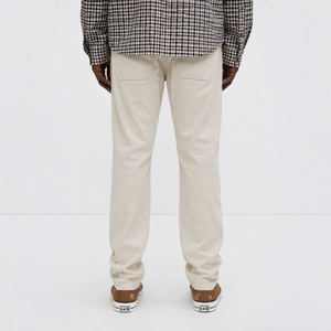 Pantalones Vaqueros para Hombre, Color Beige Jaspeado, Cintura Elástica con Cordón, Corte Relajado, Pierna Recta, Cómodos para Uso Diario, Estilo Casual Urbano - Product Image 2