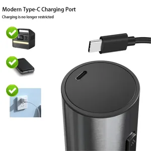Mysticlejoy - Juego de abridor de botellas eléctrico recargable con batería de litio y cuchillo para papel de aluminio, para uso doméstico y exterior - Product Image 3
