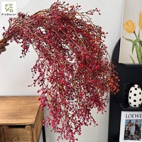 Hochwertige 135CM künstliche Stechpalme Mini Berry Fruit Hanging Stem Long Branch für Hochzeits tisch Weihnachten Neujahr Dekoration