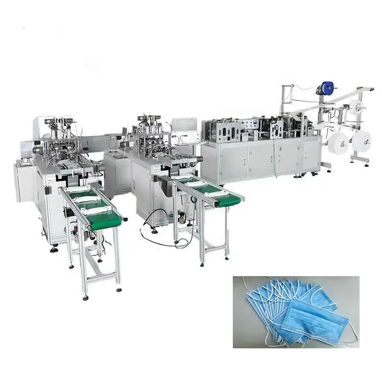 Tianluo Automatic Grade Equipment Manufacturing Plant Product Applicable Industry Machinery Three-layer Face Mask Making Machine