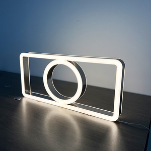 Nhà Hàng <span class=keywords><strong>LED</strong></span> hai mặt dạ quang không biên giới phân vùng THƯ QUẢNG CÁO trang trí tùy chỉnh - Product Image 4