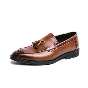 Chaussures habillées de luxe les plus vendues 2026 - Chaussures pour hommes en cuir véritable, classiques, décontractées, à bout pointu, antidérapantes - Product Image 1