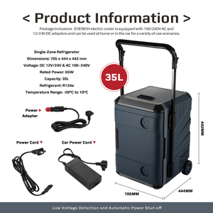 Réfrigérateur portable électrique à compresseur 35L avec contrôle par application, pour voiture, <span class=keywords><strong>camping</strong></span> et voyage - Product Image 6