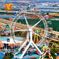 Grande Roue Géante de 42m pour Parc d'Attractions - Fabricant d'Attractions de Fête Foraine - Roue de Ferris Spectaculaire pour Adultes et Enfants