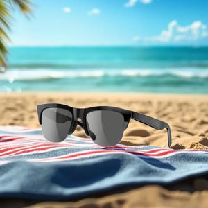 แว่นตากันแดดไร้สายบลูทูธ V5.3 ควบคุมด้วยระบบสัมผัส สำหรับผู้ชายและผู้หญิง รุ่น F06 F07 F08 - Product Image 1