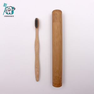 Cepillo de Dientes de Bambú para Adultos con Cerdas de Carbón, Biodegradable, Ecológico, con Tubo de Almacenamiento TBB-1001 - Product Image 1
