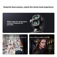 Nuova Fotocamera Gimbal Portatile Originale Osmo Pocket 4P a Doppia Lente con Messa a Fuoco Intelligente per Videocamere Sportive, Ideale per Vlogger e Filmmaker