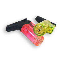 Mini classique Design rechargeable Jet torche briquet en plastique barbecue et allume-cigare Camping cuisine briquet