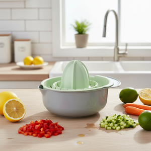 Spremiagrumi eco-friendly a forma di uccello PS & PC plastica trita per verdure strumento da cucina per uso domestico Ecolution Line-Box di 78 - Product Image 3