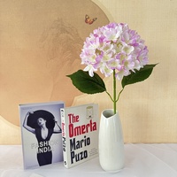 Bulk Linnen Zijde Aanvoelende Crème Kunstmatige Hortensia Bloemen Eeuwige Tafeldecoratie Stof Flores Fleur Kunstmatige Hortensia
