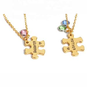 Nuovo Oro di Modo di Madre e Figlia di Fascino Del Pendente Monili Delle Donne del Regalo per la <span class=keywords><strong>Festa</strong></span> <span class=keywords><strong>della</strong></span> <span class=keywords><strong>Mamma</strong></span> <span class=keywords><strong>Collana</strong></span> con Catena - Product Image 3