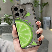 Coques de téléphone transparentes motif citron pour iPhone 17 Air 16 Plus Pro Max 15 14 13 12 11 X – Housse de protection souple antichoc