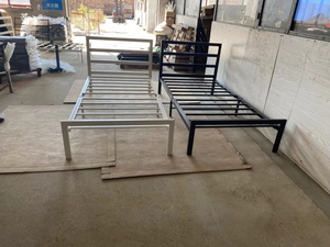 Precio barato Moderno marco de hierro trabajador dormitorio uso cama de metal individual y cama suave de acero para la venta - Product Image 6