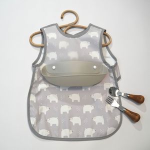 Bavoirs imperméables pour bébé Les bavoirs en tissu de <span class=keywords><strong>silicone</strong></span> ne blessent pas la peau Bavoirs pour bébé adultes respirants faciles à nettoyer - Product Image 1