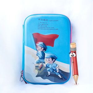 Cute EVA pencil case customized 3D pattern big capacity pencil box