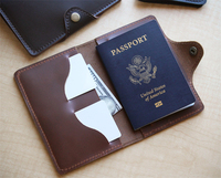 Portefeuille de voyage en cuir imperméable pour passeport, étui de protection pour passeport, pour femmes et hommes