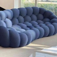 Fauteuil Bulle Créatif pour Salon, Design Football, Tendance Internet, Chaise Individuelle en Tissu Haute Densité, Forme Citrouille, pour Loisirs