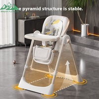 Chaise haute à bascule moderne en plastique convertible pour bébé, best-seller, réglable en hauteur sur 6 niveaux, portable, écologique et facile à utiliser
