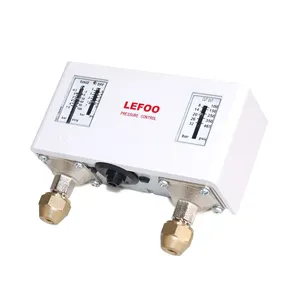 Lefoo lf58 interruptor de pressão dupla, ajustável, diferencial, para refrigeração, hvac, compressor de ar, bomba de água