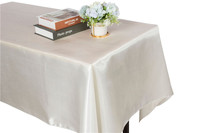 Nappe Rectangle lavable de luxe Satin nappes en tissu lisse en soie brillante pour la décoration de Banquet d'événements de fête de mariage