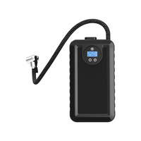 Portable 12V ABS Single Cylinder Car Inflator Pump for Electric Bicycle and Motorcycle with Digital Display Tire Pressure Gauge