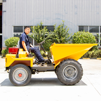 Mini-dumper à roues motrices, prix usine chinois, capacité de charge nominale de 1 tonne, démarrage électrique