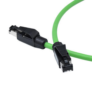 Profinet RJ45 Industrial M8 Cabo 180 graus blindado CAT6 CAT7 Soldagem de dupla face Cordest Din Cabo RJ45 Interface de rede - Product Image 3
