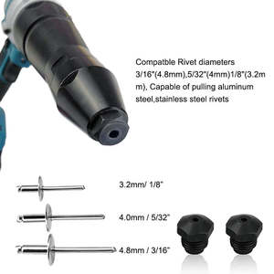 Steeltreks Hardware Outil Électrique Sans Fil Portable 21V à Batterie Lithium, Pistolet à Rivets Automatique Électrique Sans Fil - Product Image 3