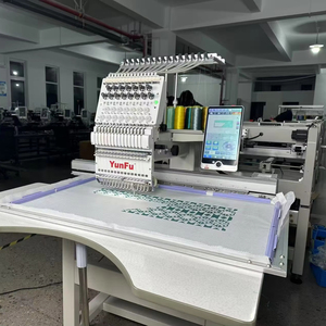 Machine à broder YUNFU MT-15 à tête unique, nouvelle machine à broder industrielle informatisée de qualité supérieure - Product Image 1