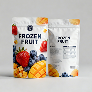 Bolsas con Cierre Hermético y Base Plana, Laminadas, con Logotipo Personalizado, para Envasado de Alimentos Secos y Frescos, Bolsas para <span class=keywords><strong>Frutas</strong></span> <span class=keywords><strong>Congeladas</strong></span> - Product Image 5
