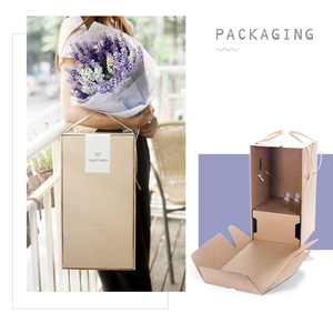 Ramo de flores de cartón corrugado, firme y creativo, venta al por mayor, embalaje exprés, caja de cartón para correo - Product Image 4