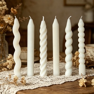 Nordische INS Gedrehte Spiralkerzen mit Langem Stiel Duftkerze für Romantische Atmosphäre bei Hochzeit, Party und Heimdekoration - Product Image 6