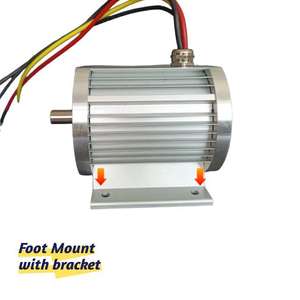 Couple élevé 130mm 24V 48V 2000W 3000 tr/min 8 pôles support de moteur à courant continu sans balais support de pied - Product Image 2