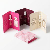 Carte d'échantillon de testeur de parfum avec logo personnalisé 1ml 2 ml carte d'échantillon de parfum en spray