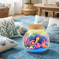 Kit de terrarium DIY style sirène personnalisé en usine, kit d'artisanat DIY STEM pour enfants, vente en gros avec télécommande