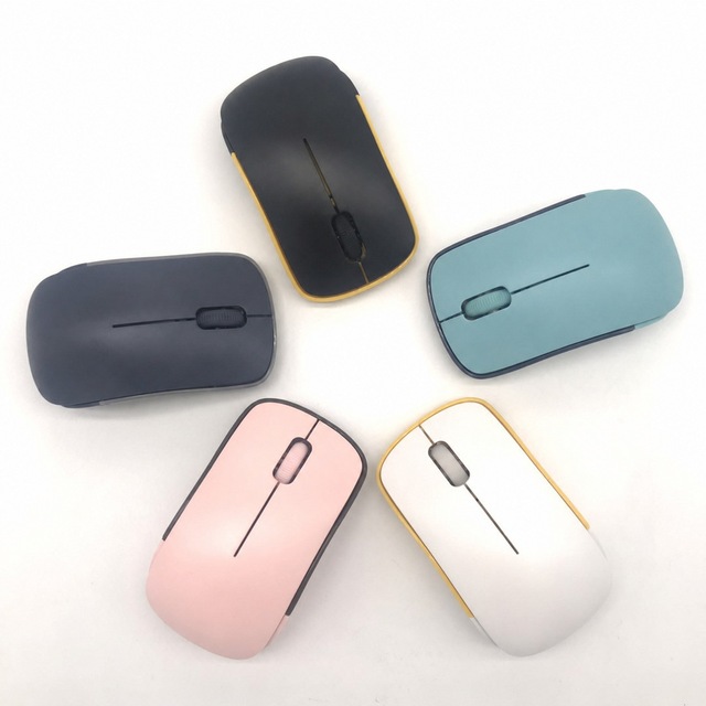 G018 2.4G Wireless Mouse 3 Keys 1000 DPI Optical Nano Receiver Slim Ambidextrous Symmetric for Office and Home PC