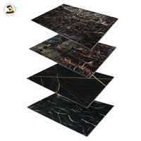 Panneau mural en PVC imperméable effet marbre 4x8 (1220x2440mm) 3,0 mm d'épaisseur, surface haute brillance, design moderne, certifié ISO9001, prix abordable