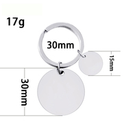 Ywyougang Vintage Cartoon Mode Maßgefertigter Edelstahl 30mm Wasserdichter Doppelseitiger Herzanhänger Graviert Blanko Individuelle Farbe