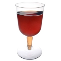 Verre à vin en plastique transparent de 5 oz sans BPA et Recyclable, gobelet à vin incassable, gobelets jetables et réutilisables