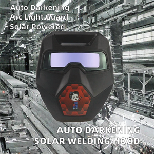 Solar Auto Darkening Welding Helmet PP Protective Face Mask Half View Arc <b>Light</b> Protection for Welding - Product Image 2