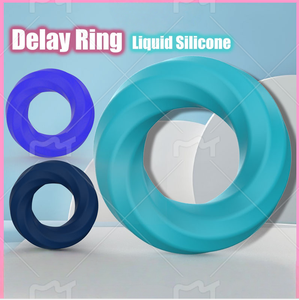 แหวนรัดอวัยวะเพศชาย ของเล่นทางเพศ ซิลิโคนเหลวเนื้อนุ่ม ช่วยยืดเวลาการมีเพศสัมพันธ์ แหวนล็อคเพิ่มความสุขทางเพศ - Product Image 4