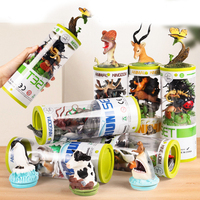 Animaux du monde modèle plus 3 pouces petit insecte jouet avec accessoires