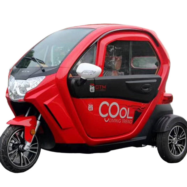 HT EEC  3 Wheel Electric Vehicles L6e Bp 3 Seats 25km/h  Electric Scooter Electric Tricycles for Adults Enclosed Truck