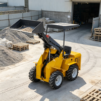Mini-chargeuse sur pneus S490, entreaxe de 200 mm, haute efficacité opérationnelle, idéale pour les zones agricoles et la construction domestique