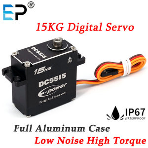 Jouets de voiture et d'avion RC numériques intelligents de haute qualité E-power DC5515, haute précision, 15 kg, engrenages métalliques, étanches IP67 - Product Image 5