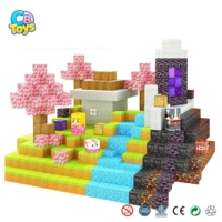 Juego de Bloques de Construcción Magnéticos de Plástico, Juguete Sensorial STEM para Niños Pequeños, Juguetes para Exteriores, Certificado EN71 CPC, Personalizado