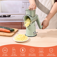 Râpe à fromage manuelle rotative pour coupe-légumes Trancheuse à pommes de terre Mandoline Hachoir à légumes multifonctionnel Accessoires de cuisine