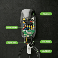 Cargador de Vehículos Eléctricos AC PCBA de Desarrollo Propio, 7-22kW, Carga Rápida, NACS J1772, OCPP, RFID, APP, Wallbox, Uso Doméstico y Comercial, IP65, Montaje en Pared